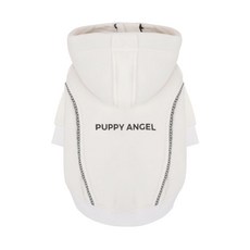 PUPPY ANGEL 寵物拉鍊式連帽上衣 PA-OW414, 白色的