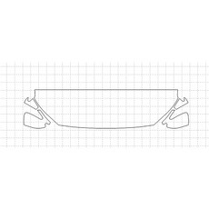 HEXIS 現代 Kona LIMITED 2018 PU材質 HFM 45.72cm 直線型 PPF保護膜, 1個, 單一顏色