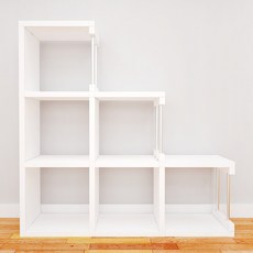 큐빅스1 책장 S321, 화이트