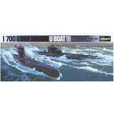 Hasegawa 1/700 U BOAT塑膠模型潛水艇, 1個