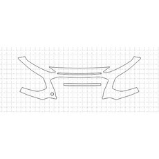 HEXIS 現代 Kona SEL 2018 PVC PPF 車用保護膜 防護用品, 01. BUMPER, 1個