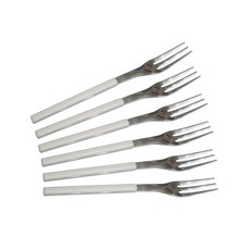 abert 迷宮甜點叉, 白色, 6件