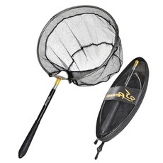 BOOMS FISHING N03 折疊式撈網 BFCMN0376 BY0, 黑色