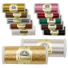 D-M-C 鑽石梭織刺繡花邊線 12 色, 混色, 35m