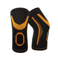 라이프플러스 탄력 무릎보호대 블랙 + 오렌지 7081, 2개