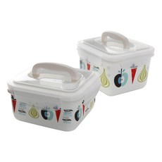 ZEN 午餐鮮活容器 2.7L+3.6L+蓋子 2入, 1組