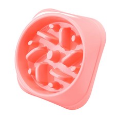 DM 알럽펫 한입 방지 그릇, 정글 핑크, 1개