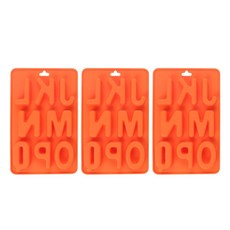 Bycell矽膠模具 字母J~Q 3入, 隨機發貨