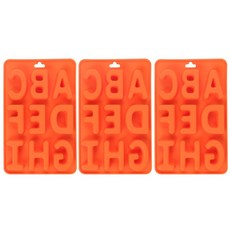 Bycell矽膠模具 字母A~I 3入, 隨機發貨