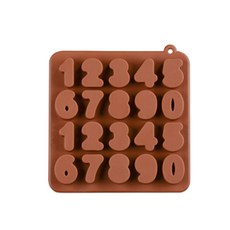 Bycell矽膠模具 2排 數字, 隨機發貨