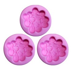 Bycell矽膠模具 桃花 3入, 單色