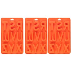 Bycell矽膠模具 字母R-Z 3入, 隨機顏色
