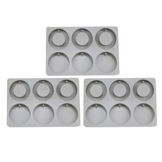 Bycell矽膠模具 圓形環+圓形 3入, 單色