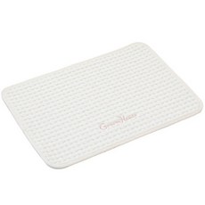 素色編織紋地墊, 象牙