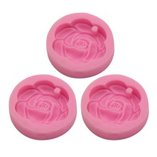 Bycell矽膠模具 玫瑰 3入, 單色