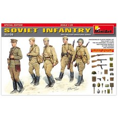 迷你藝術 1/35 蘇聯步兵特別版 塑膠模型 步兵, 1套