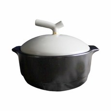 LIEN'CERAMIC 雙耳耐熱陶瓷湯鍋+鍋蓋 白色, 240 x 203 x 90 毫米, 1組