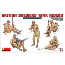 미니아트 1/35 British Soldiers Tank Riders 프라모델, 1세트