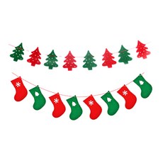 DM Corporation I Love Home聖誕不織布花環樹+襪子, 混色