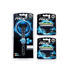 도루코 페이스파워 7중 진동 면도기 + 여분날 2p, 1세트