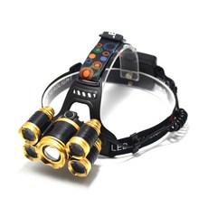 BATTLE FISHING LED 變焦頭燈 HL-TG158, 黃金, 1個