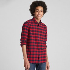 갭 남성용 패턴 옥스포트 셔츠 인 스트레치