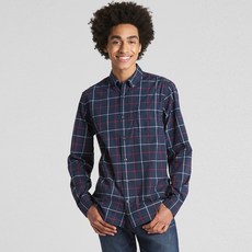 갭 남성용 패턴 포플린 셔츠 인 스트레치