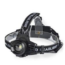 BATTLE FISHING LED頭燈HL-K53A, 黑色的, 1個