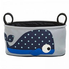 卡通多功能嬰兒車掛袋, 鯨魚款, 1入