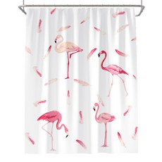 Livingjoy 火烈鳥圖案浴簾 SK011 200 x 180cm, 1個