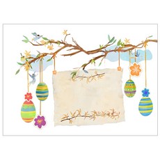 렉스데코 키친아트갤러리 주방아트보드 부활절계란01, 1개