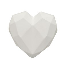 L'attique J 愛心石膏車用芳香劑 白色, 1入, 1個