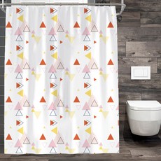 Livingjoy三角形浴簾 SK043 180*200cm, 1個