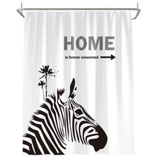 Living Joy 北歐動物浴簾 SK015 180 x 180cm, 1個