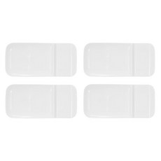 韓國 ZEN 方形 9 1/2 分隔盤, 單一顏色, 4個