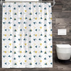 Livingjoy三角形浴簾 SK042 180*180cm, 1個