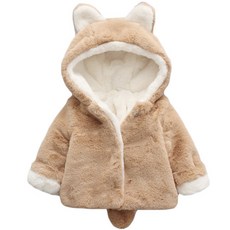 JOY MULTI 幼兒耳朵造型連帽刷毛外套