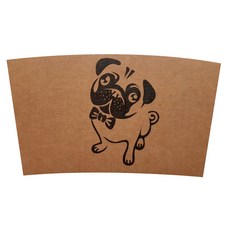 一杯酒領帶鬥牛犬 1013紙杯架, 1件, 200個