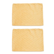 큐티펫 소동물용 엠보싱 극세사이불 노란, 2장