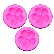 Bycell矽膠模具 櫻花 3入, 單色