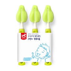 쁘띠마망 스펀지 젖꼭지솔, 3개, 혼합 색상