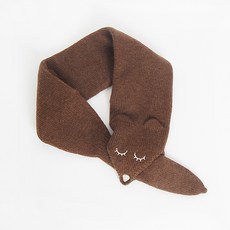 BABYLEE 孩童狐狸造型圍巾