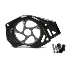 SEP 모터사이클 튜닝부품 가와사키 ER6시리즈 호환 알루미늄 CNC 프론트 체인 커버 BK MP0580, 1개