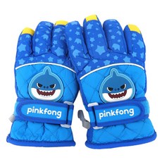 Pinkfong兒童款滑雪手指手套 鯊魚爸爸 PF06