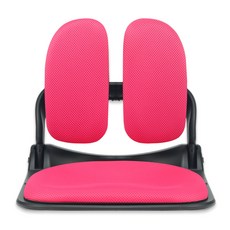 체어클럽 이편한 블랙프레임 접이식 듀얼 좌식의자, 핑크