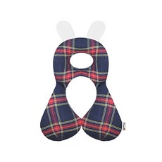 보니숑 메쉬 유아동 짱구베개 M, 비비안체크, 1개