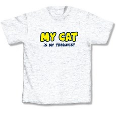 엘에이임프린츠 캣 테라피스트 티셔츠