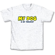 엘에이임프린츠 마이 도그 이즈 마이 테라피스트 티셔츠