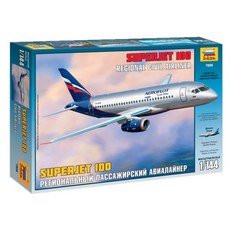 ZVEZDA 1:144 Sukhoi Superjet 100 塑料模型 ZV7009, 1個