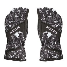 FUZZO 成人滑雪手套 FZ-1002, 黑色的